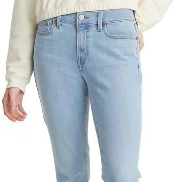 NWT Levis midrise  slim boyfriend denim jeans 12 - Picture 1 of 3